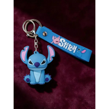 3D PVC Figure Keychain - Lilo & Stitch - Stitch Sitting