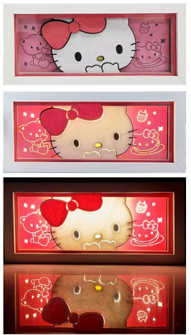 3D Paper Carving Light Lamp - Sanrio - Hello Kitty‘s