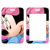 ID Card Badge Holder - Mickey & Friends - Minnie Mouse Smiling Pink Bow