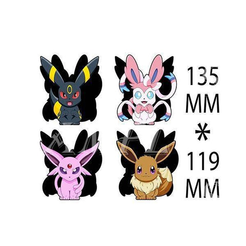 3D Lenticular Sticker - Pokémon - Umbreon, Sylveon, Espeon & Eevee