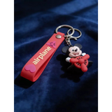 3D PVC Figure Keychain - Mickey and Friends - Mickey Mouse Pilot