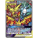 Card Keychain - Pokémon - Moltres & Zapdos & Articuno Tag Team GX stained glass alternate art