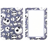 ID Card Badge Holder - The Nightmare Before Christmas - Jack Skellington Faces Pattern Gray Background
