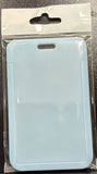 ID Card Badge Holder - Solid Light Blue - foto real del paquete