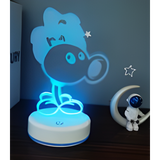 3D LED Night Light - Plants vs. Zombies - Fire Peashooter
