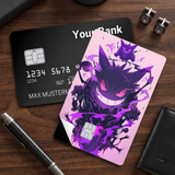 Credit Card Skin Sticker - Pokémon - Gengar With Purple Aura - Holographic