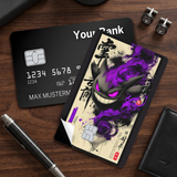 Credit Card Skin Sticker - Pokémon - Gengar In Japanese Ink Wash Style - Holographic