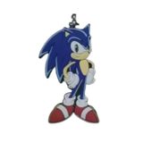 Sonic Side Profile PVC keychain
