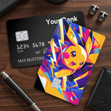 Credit Card Skin Sticker - Pokémon - Abstract Geometric Pikachu - Holographic