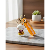 3D PVC Figure Keychain - Hello Kitty - Kitty Bee Holding Honey