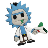 Rick and Morty Rick Sanchez with Portal Gun PVC keychain
