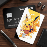 Credit Card Skin Sticker - Pokémon - Dynamic Pikachu Art - Holographic