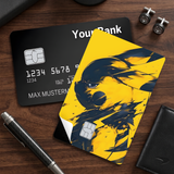 Credit Card Skin Sticker - Pokémon - Abstract Yellow And Black Pikachu - Holographic