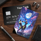 Credit Card Skin Sticker - Pokémon - Umbreon At Night With Full Moon - Holographic