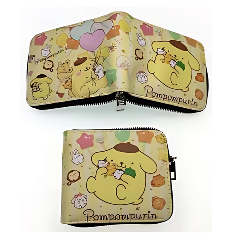 Zippered Short Wallet - Sanrio - Pompompurin