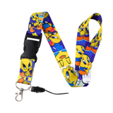 Lanyard - Looney Tunes - Tweety Bird with Various Expressions on a Blue and Yellow Background