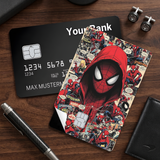 Credit Card Skin Sticker - Marvel - Spider-Man Red Hooded Comic Collage
