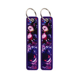 Embroidery Keychain - Demon Slayer x Pokémon - Nezuko & Gengar Shadow Crossover