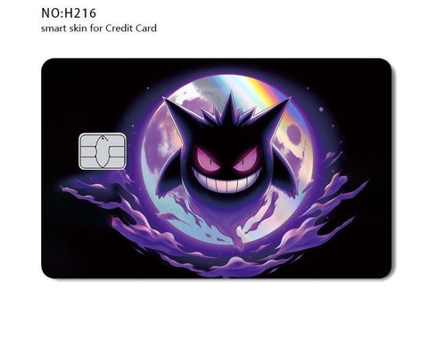 Credit Card Skin Sticker - Pokemon - Gengar Holographic