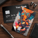 Credit Card Skin Sticker - Pokémon - Charizard With Paint Splatter - Holographic