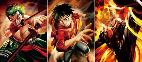3D Lenticular Poster - One Piece - Luffy, Sanji & Zoro