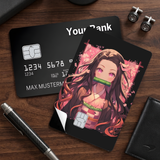 Credit Card Skin Sticker - Demon Slayer - Nezuko With Pink Eyes