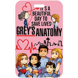 ID Card Badge Holder - Grey's Anatomy - Cast With Quote And Skyline