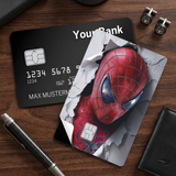 Credit Card Skin Sticker - Marvel - Spider-man Face Ripping Through Paper