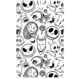 ID Card Badge Holder - The Nightmare Before Christmas - Jack Skellington And Friends Pattern