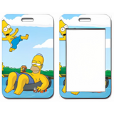 ID Card Badge Holder - The Simpsons - Homer Simpson Relaxing On Inner Tube