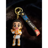 3D PVC Figure Keychain - KPop Demon Hunters - Chibi Girl Marching Outfit
