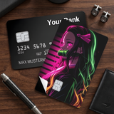 Credit Card Skin Sticker - Demon Slayer - Nezuko Neon Outline
