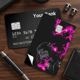 Credit Card Skin Sticker - Demon Slayer - Nezuko Pink Lightning - Holographic