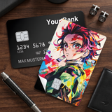 Credit Card Skin Sticker - Demon Slayer - Tanjiro Colorful Art