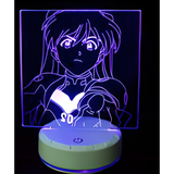 3D LED Night Light - Neon Genesis Evangelion - Asuka