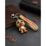 3D PVC Figure Keychain - Five Nights at Freddy's - Chica The Chicken With Guitar Charm