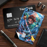Credit Card Skin Sticker - Demon Slayer - Tanjiro Water Breathing - Holographic