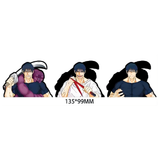 3D Lenticular Sticker - Jujutsu Kaisen - Toji Fushiguro Three-panel Sword Smirk Purple Curse Close-up