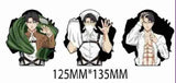 3D Lenticular Sticker - Attack on Titan - Levi Ackerman Triple Panel Green Cape Nurse Uniform Open Shirt