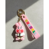 3D PVC Figure Keychain - The Amazing World of Gumball - Richard Watterson Shirt Tie