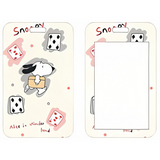ID Card Badge Holder - Peanuts - Snoopy Alice In Wonderland Playing Cards
