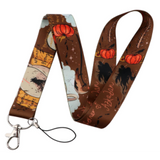Lanyard - Halloween Witch and Pumpkins