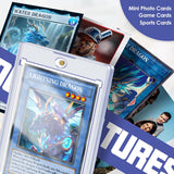 Magnetic 35pt holders displaying trading cards