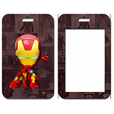 ID Card Badge Holder - Marvel - Chibi Iron Man On Comic Book Background