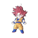Dragon Ball Goku Super Saiyan God (Red) PVC keychain