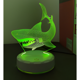 3D LED Night Light - Shark (2)