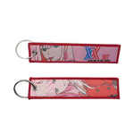 Embroidery Keychain - Darling in the Franxx - Zero Two