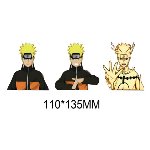 3D Lenticular Sticker - Naruto - Naruto Uzumaki with Hand Sign & Sage of Six Paths Mode