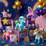 Inflatable Toy - Colorful Pony 27 Inch (Random Design)
