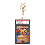 Card Keychain - Pokemon - Mega Charizard Y EX Graded Slab Reverse Holo